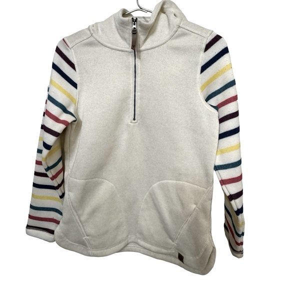 High End LIV Outdoors White Rainbow Women’s S WARM Hoodie MINTY - Picture 1 of 5